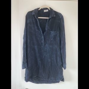 Bella Dahl Indigo Shirt Dress with Pockets